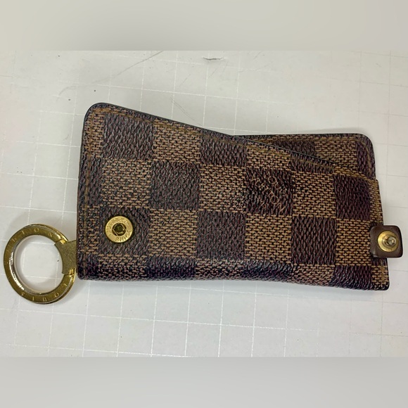 LOUIS VUITTON Vintage Damier Ebene Clochette PM Key Case - Picture 1 of 12